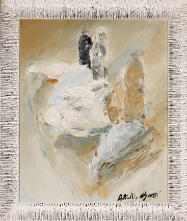 CAPOZZI ANTONELLO (n. 1972) Senza titolo. Olio su tela . Cm 80,00 x 100,00....