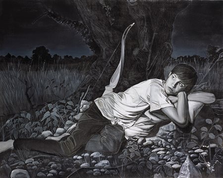 PIROVANO ANNALISA Callisto. 2012. Olio su tela . Cm 150,00 x 120,00. Al retro...