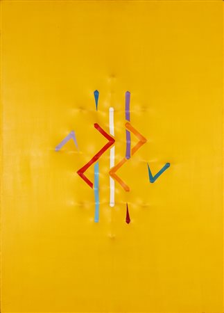 NUDI PIER PAOLO (n. 1971) Dimensionale multiplo. Acrilico su tela...