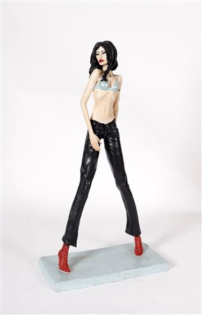 CASSARA PAOLO (n. 1968) Vanessa. Scultura. Cm 32,00 x 60,00 x 17,00. Sotto la...
