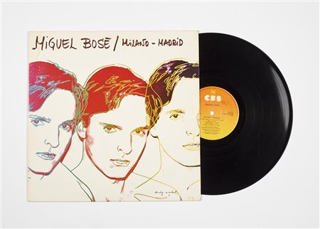 WARHOL ANDY (1928 - 1987) Milano-Madrid. Miguel Bosè. 1983. Vinile. Cm 32,00...