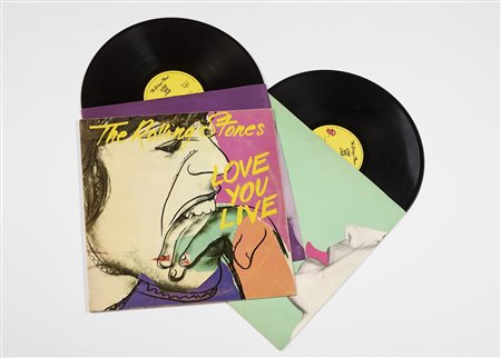 WARHOL ANDY (1928 - 1987) Love you live - The Rolling stones. . 1977. Vinile....