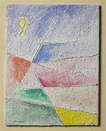 NUCARA RENZO (n. 1955) Senza titolo. . Acrilico su intonaco. Cm 13,00 x...