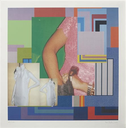 Peter Halley 1953 Contamination, 2002 Serigrafia H80 x L81 cm (31.50 x 31.89...