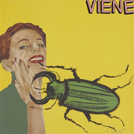 Enzo Cucchi 1949 Lire, 2001 Litografia H80.5 x L62.5 cm (31.69 x 24.61 in. )...