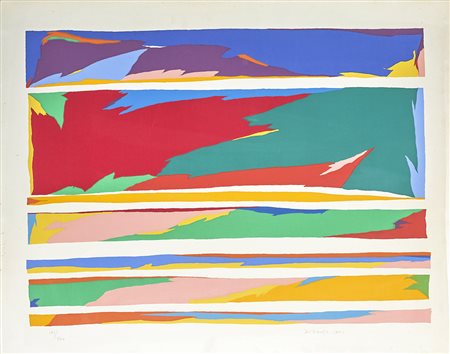 Piero Dorazio 1927 - 2005 Senza titolo, 1971 Litografia H69 x L86 cm (27.17 x...