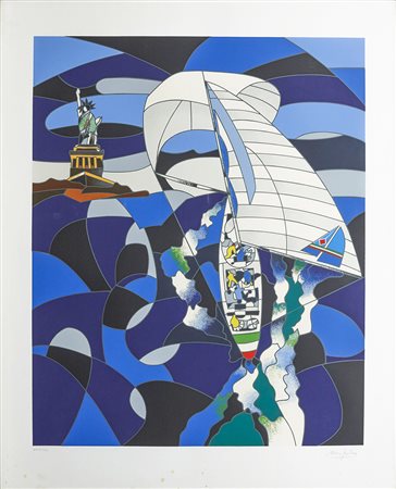 Ugo Nespolo 1941 Senza titolo Litografia H80 x L65 cm (31.50 x 25.59 in. )...