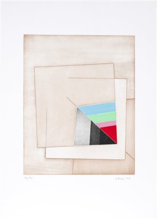 Eugenio Carmi 1920 - 2016 Senza titolo, 1989 Litografia H70 x L50 cm (27.56 x...