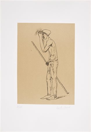 Carlo Carrà 1881 - 1966 Senza titolo Litografia H65.5 x L46 cm (25.79 x 18.11...