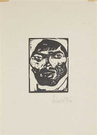Alberto Viani 1906 - 1989 Senza titolo Xilografia H34.5 x L25 cm (13.58 x...