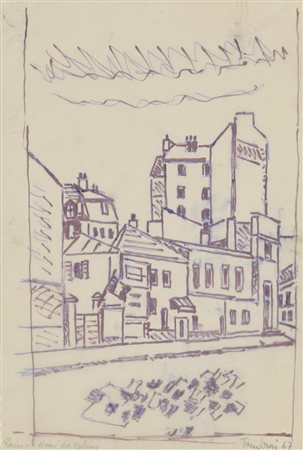 Orfeo Tamburi 1910 - 1994 Paris, 1967 Pennarello e biro su carta H25 x L17 cm...