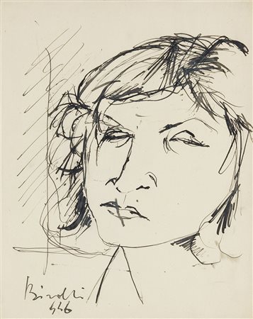 Renato Birolli 1905 - 1959 Senza titolo, 1946 Inchiostro di china su carta...
