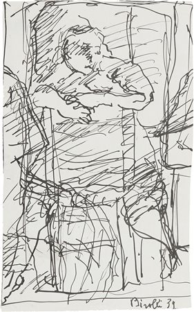 Renato Birolli 1905 - 1959 Senza titolo, 1939 Inchiostro di china su carta...