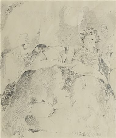 Antonio Possenti 1933 - 2016 Senza titolo Matita su carta H23 x L19 cm (9.06...