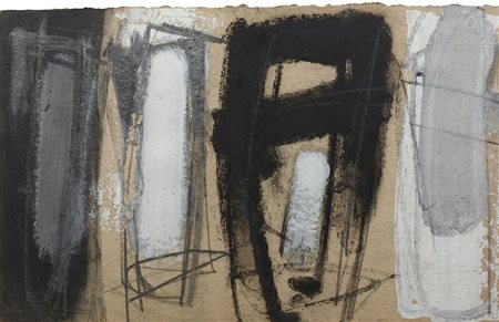 Enzo Esposito 1946 Senza titolo, 2000 Tecnica mista su carta H38.5 x L60 cm...