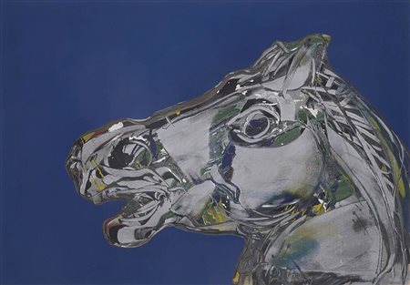 Valentino Dionisi 1939 - 2013 Cavallo di Helios, 1985 Acrilico su tela H70 x...