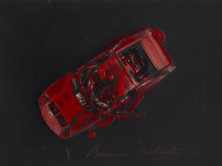 Bernard Aubertin 1934 - 2015 Voiture brûlée "Lamborghini", 2009 Automobile...