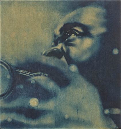 Federico Guida 1969 Armstrong (Blus), 1996 Olio su tela riportato su tavola...