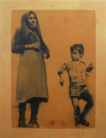 Federico Guida 1969 "Terra di Puglia bruciata 2" ( Il ritorno), 1996 Olio su...