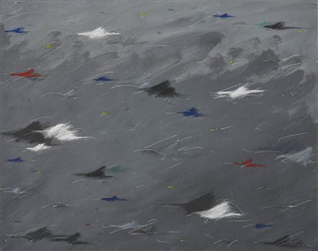 Leonida De Filippi 1969 Hilton head, 1996 Tecnica mista su tela H40 x L50 cm...