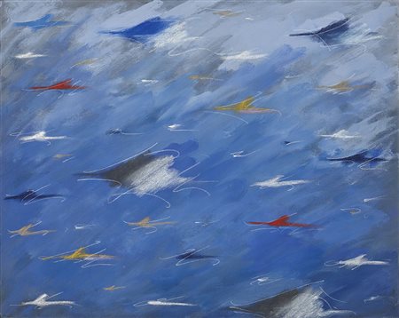 Leonida De Filippi 1969 Hilton head, 1996 Tecnica mista su tela H40 x L50 cm...