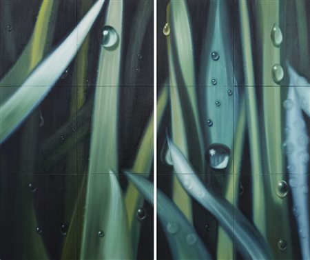 Dany Vescovi 1969 Senza titolo, 1996 Olio su tela riportato su tavola H110 x...