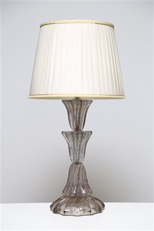 BAROVIER ERCOLE (1889 - 1974) Lampada da tavolo. Vetro di Murano. Cm 40,00 x...