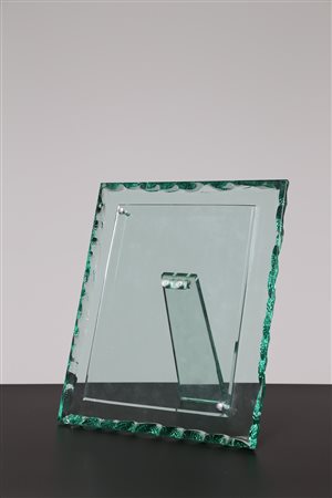 FONTANA ARTE Attrib. Cornice portafoto. Ottone e vetro. Cm 27,00 x 31,00 x...