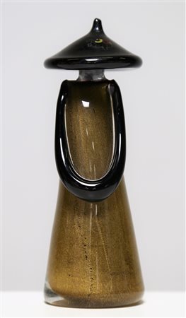 VETRERIA CENEDESE Statuetta. Vetro di Murano. Cm 5,50 x 16,50 x 5,50. Figura...