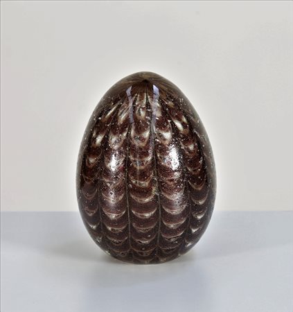 BAROVIER & TOSO Uovo . Vetro di Murano. Cm 10,50 x 13,50. Uovo in vetro...