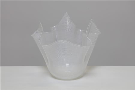 FRATELLI TOSO Vaso. Vetro di Murano. Cm 20,00 x 17,00 x 20,00. Vaso a...