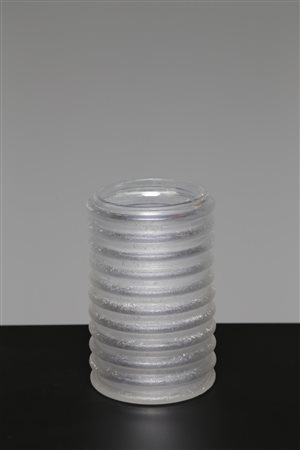 MANIFATTURA MURANO Vaso. Vetro Massello acidato. Cm 14,00 x 22,00 x 14,00....