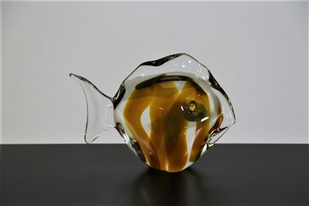 MANIFATTURA MURANO Pesce. Vetro sommerso. Cm 27,00 x 20,00. Pesce in vetro...