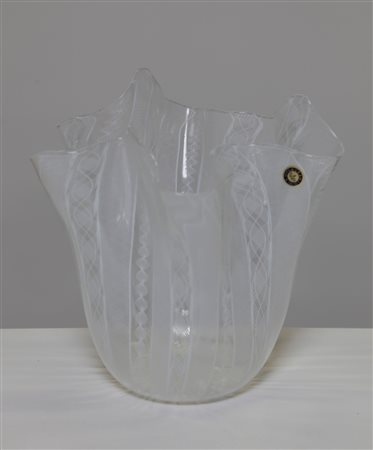 MANIFATTURA MURANO Vaso. Vetro di Murano. Cm 23,00 x 23,00 x 24,00. Vetro a...