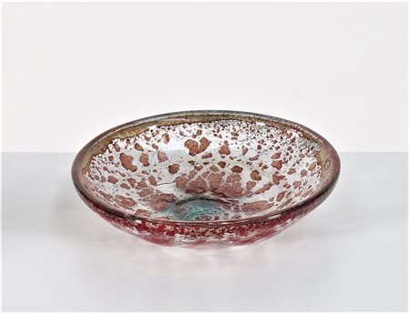 BAROVIER & TOSO Ciotola. Vetro di Murano. Cm 21,00 x 5,00. Ciotola in vetro a...