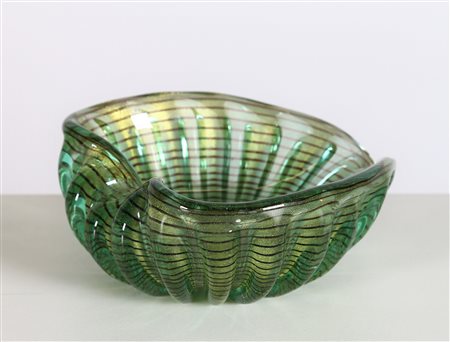 BAROVIER ERCOLE (1889 - 1974) Ciotola. Vetro di Murano. Cm 17,00 x 7,50 x...