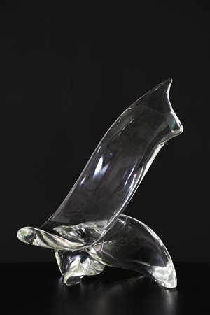 SEGUSO VETRI D'ARTE Scultura . Vetro cristallo di murano. Cm 30,00 x 40,00 x...