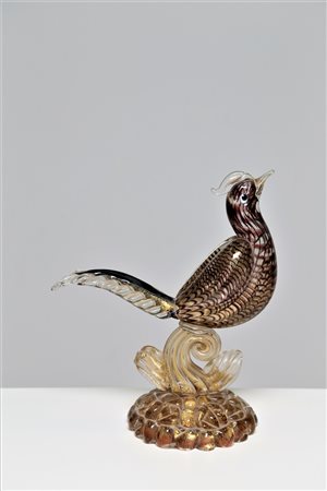 BAROVIER ERCOLE (1889 - 1974) Fagiano. Vetro di Murano. Cm 29,00 x 31,00 x...