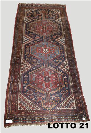 TAPPETO TURCO A PASSATOIA IN LANA DI ZONA ANATOLIA MIS. 280 X 100 TURCHIA...