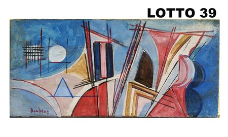 BOMBERG (XX° SEC) DIPINTO OLIO SU TAVOLA RAFF. COMPOSIZIONE MIS. 25 X 53...