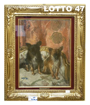 GIOVANNI BOLDINI (1842 - 1931) DIPINTO OLIO SU TELA RAFF. SALOTTO CON...