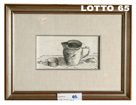 OSVALDO BARBIERI “BOT” (1895 – 1958) DISEGNO A CHINA SU CARTA RAFF. NATURA...