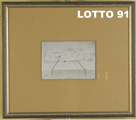 ARMODIO (1938) DISEGNO CHINA E ACQUERELLO SU CARTONE RAFF. CELATO MIS. 18 X...