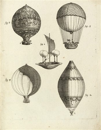 [AEROSTATICA] - Lotto di 3 opere: ZAMBECCARI Francesco (1752-1812) - Saggio sop