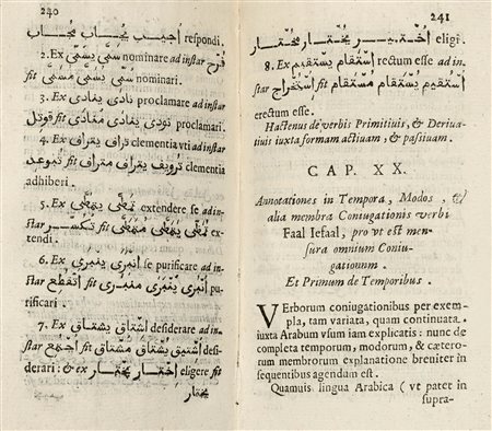 ANTONIO, da Aquila (sec. XVII) - Arabicae linguae nouae, et methodicae institut