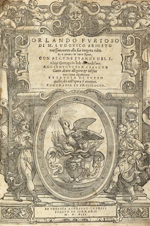 ARIOSTO, Ludovico (1474-1533) - Orlando Furioso.. Espositione di tutti i vocabo