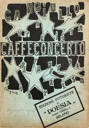 [FUTURISMO] - CANGIULO, Francesco (1884-1974) - Caffeconcerto, alfabeto a sorpr