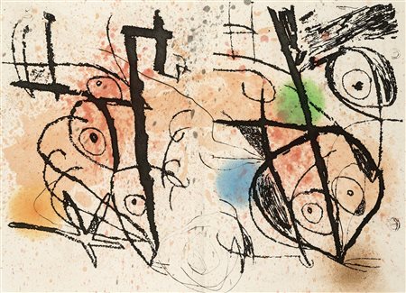 MIRÓ, Joan (1893-1983) - [Una serie di litografie da:] Le courtisan grotesque.