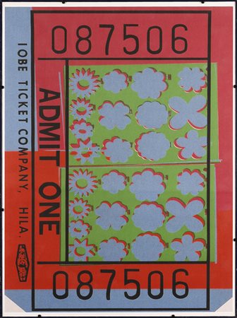 ANDY WARHOL Ticket fifth New York film festival, Usa 1967 -  Lincoln Center for the Performing Arts.