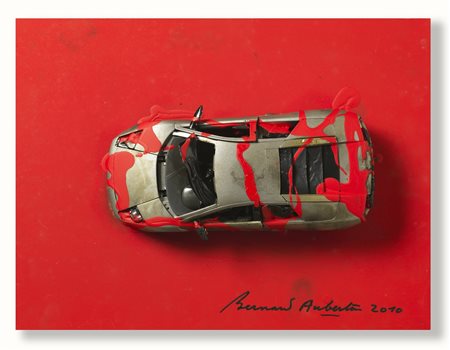 BERNARD AUBERTIN Voiture brulée.